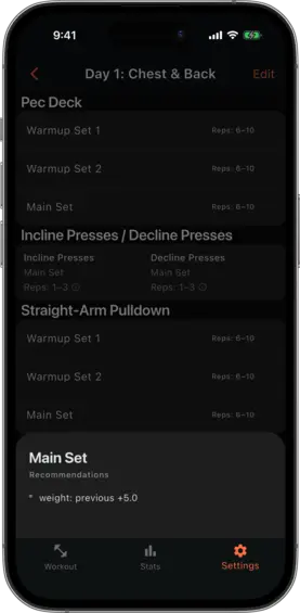 Recommendation info bottom sheet showing the recommendation config in plain language